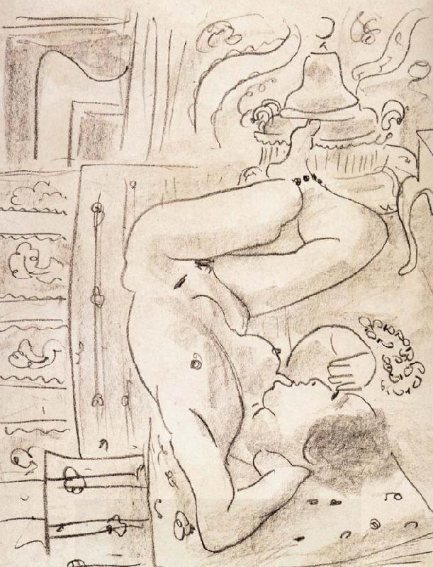 Henri Matisse Nude in front of the stove China oil painting art